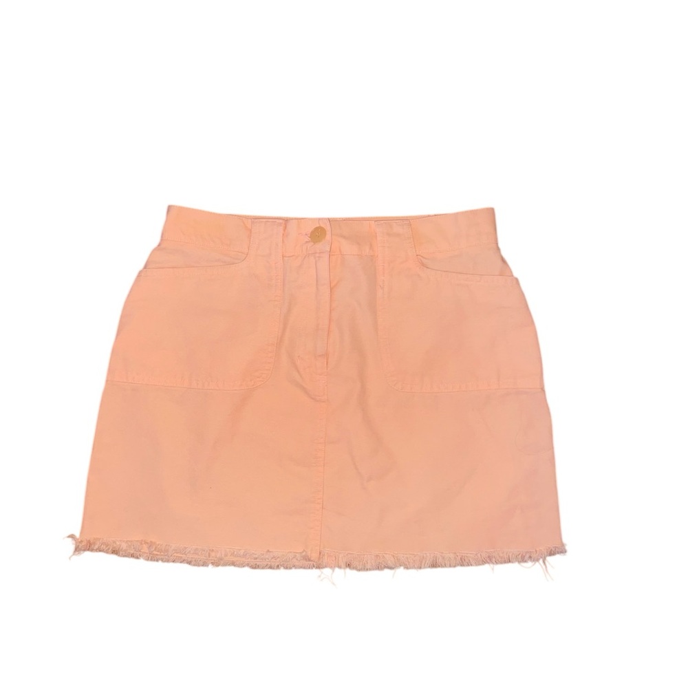 Pink/coral/peach denim mini Skirt